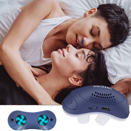 Micro CPAP Device | Advanced Anti Snore Technology | Adjustable Comfort Levels | USB Rechargeable | Silent & Discreet Operation | Built-in Air Purifier | Compact & User-Friendly Design | Blue/White