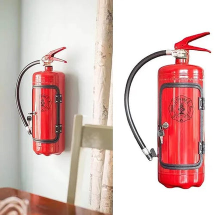 Gift Can Bar Set | Fire Extinguisher Mini Bar | Unique Metal Beverage Container | Realistic Design | Ideal for Firefighters | Perfect for Father's Day, Anniversaries, Birthdays | 8-Liter Capacity | LxWxH: 13.7x5.9x4.7 inches