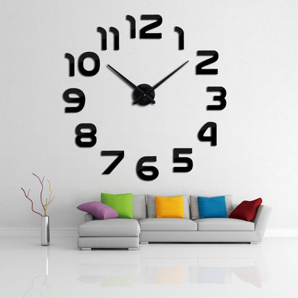 Acrylic 3D Wall Clock | Modern Quartz Design | 10 Colors | 3 Sizes | Artistic Home Decor | Bold Statement Timepiece