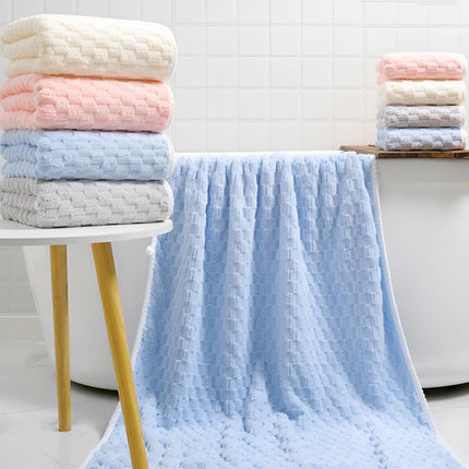 Pure Soft Fleece Towels | Cozy Breathable 2-Piece Set | Includes Bath & Hand Towel | Durable with Tight Stitching | Top Hanging Loop | Machine Washable | Everyday Luxury & Comfort