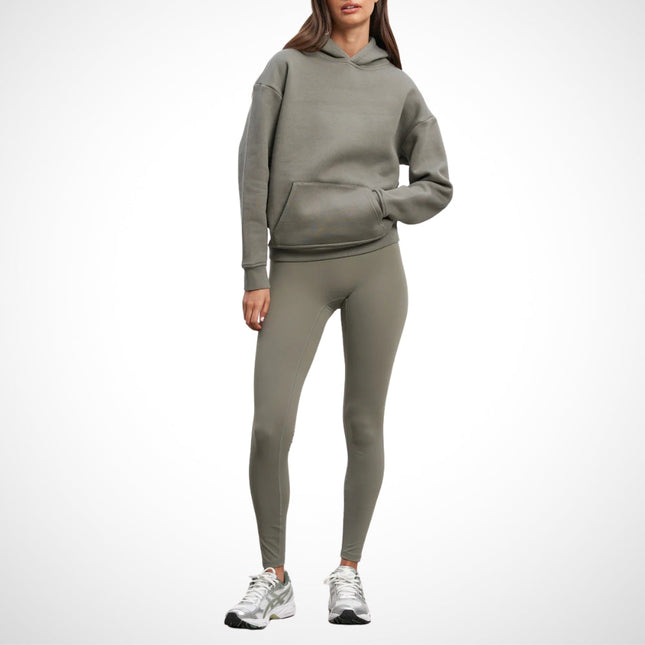 Women's Urban Legging Set | High Waist Leggings with Matching Hoodie | Breathable Workout Outfit | Stylish & Comfortable Athleisure Wear