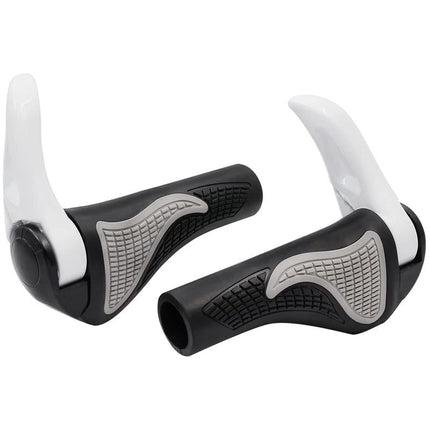 Ergonomic Bicycle Grips | Hand & Wrist Comfort | 180° Rotatable Handlebar Ends | Easy Installation | Universal Fit 22.2 mm Diameter | Unisex | Aluminum Alloy | Multiple Colors | 350g