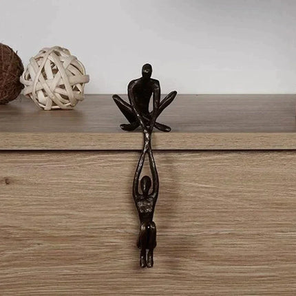 Eternal Love & Balance | Resin Art Sculpture | Symbolic Home Décor | Unique Gift for Couples & Anniversaries | 10.2x6.4x20.5 cm