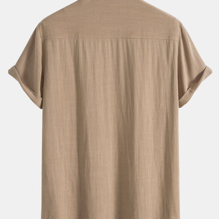 MIKE | Men's Two-Piece Linen Set | Shirt and Trousers | Lightweight | Summer Outfit | Versatile Casual to Semi-Formal Wear | Durable and Easy Care | Breathable and Soft | Elegant Design