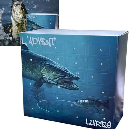 2024 Holiday Advent Calendar | 24 High-Quality Fishing Lures | Surprise Box for Freshwater & Saltwater | Ready-to-Use Lures | Perfect Gift for Anglers