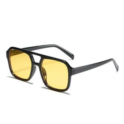 Retro Square Sunglasses | Vibrant Candy Colors | Reflective UV Protection Lens | Chic Beach Companion | Fashionable Comfort