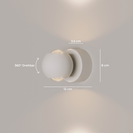 PONTOS Modern Wall Light | Durable LED Fixture | Energy Efficient | Ideal for Living Spaces | Easy Installation | Versatile Design