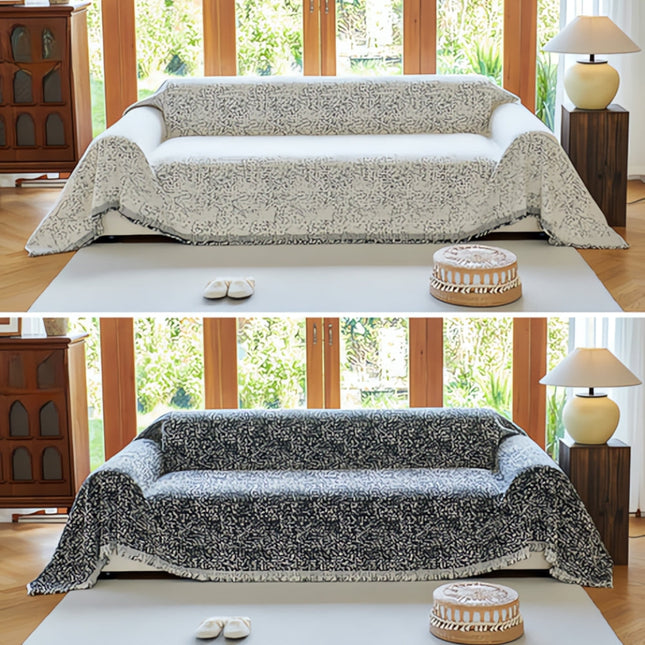 Reversible Sofa Cover | Nordic Speckle Design | Boho Style | Cotton Microfiber Blend | Machine Washable | Non-Slip Pet-Friendly | Perfect for Armchairs, Loveseats, Sofas | Modern Rustic Home Decor