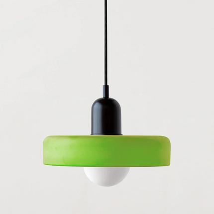 Bauhaus Pendant Light | Vivid Colored Glass | Modern Design | Functional Home Decor | Energy Efficient Lighting for Living Room, Dining Room, Bedroom
