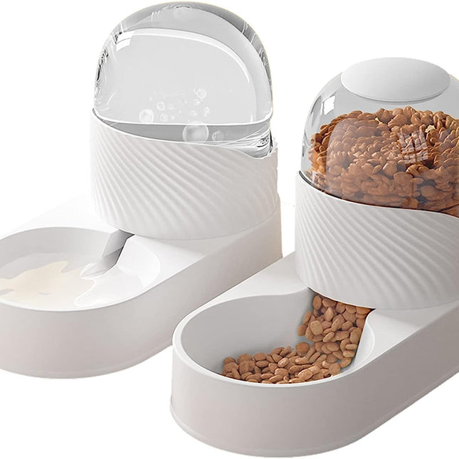 Automatic Pet Feeder | 2L Capacity | Water Dispenser Set | No Spill Design | Easy Clean | BPA-Free | Gravity Feeding System | Cat & Dog Bowl Set | Health and Eco Friendly