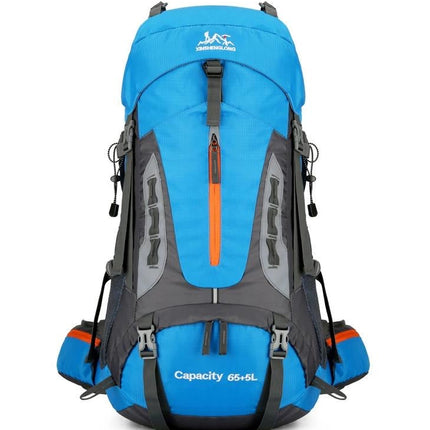 PeakPioneer 60L Rugged Expedition Pack | Rain Cover & Ergonomic Support | Multiple Compartments | Travel & Adventure Essential