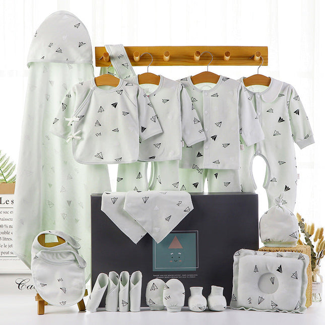 Newborn Pure Cotton Gift Set | 80 cm | Chinese Style | Four-Season Pink & Mist Blue Options