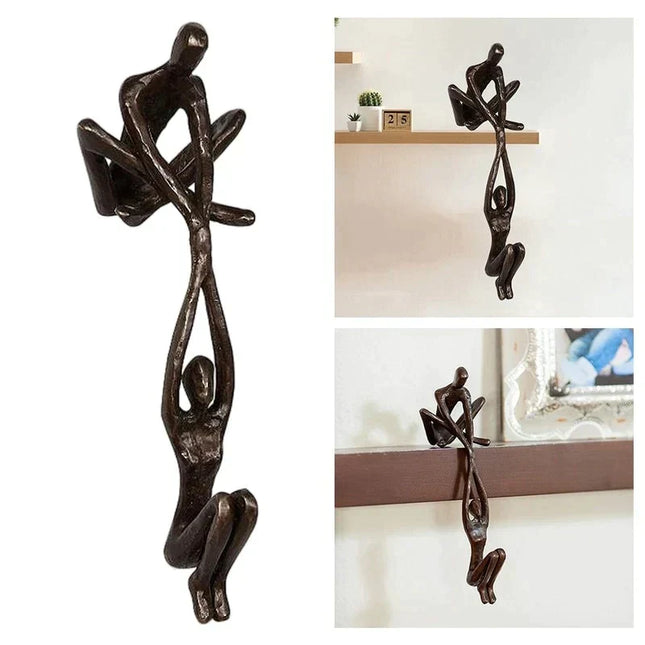 Eternal Love & Balance | Resin Art Sculpture | Symbolic Home Décor | Unique Gift for Couples & Anniversaries | 10.2x6.4x20.5 cm