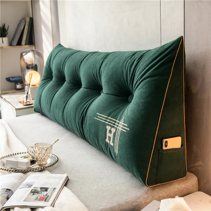 EmbraceNest Large Plush Support Pillow | Rectangular Design | Soft Eco-Friendly Fabric | Versatile Comfort | Ideal for Home Relaxation | 60x50x20 cm | High-Quality Cotton Plush | Premium PP Filling