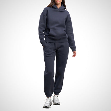 Women's Urban Jogger Set | Stylish Hoodie & Joggers | Soft & Breathable Cotton Tracksuit | Versatile Everyday Attire | Kangaroo Pocket & Adjustable Hood | Elastic Waistband & Side Pockets