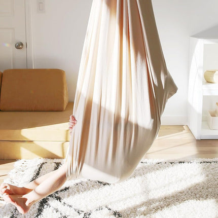 Calm Cocoon | Cotton Hanging Therapy Swing | Indoor Hammock for Children | Supports Focus & Balance | Sensory Integration | Tantrum-Soothe Haven | Multiple Sizes Available