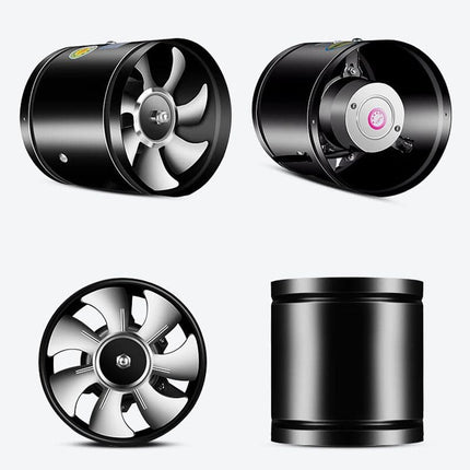 Powerful Silent Ventilation Fan | Copper Motor | Thickened Blades | Reduces Odors & Smoke | Corrosion Resistant | Suitable for Kitchen, Office & More | Multiple Sizes | Black & White Options