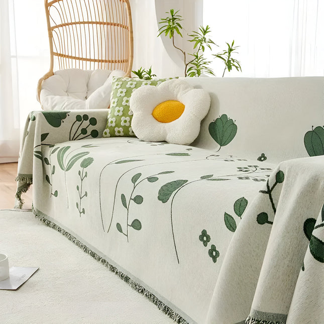 Modern Bloom Sofa Cover | Reversible Floral Design | Stylish Home Protection | Microfibre Blend | Durable & Luxurious | Versatile Use | Comfort & Protection Against Wear & Spills | Refresh Your Decor