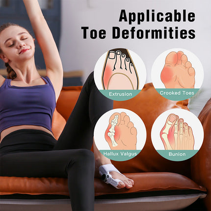 Upgraded 3D Knob Toe Alignment Device | Natural Position Correction | Adjustable Angle for Valgus Repair | High-Quality Material | Multi-Size Compatibility