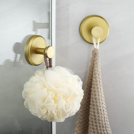 BathroomBuddy | Strong Suction Cup Wall Hooks | Easy Tool-Free Installation | Versatile Storage for Towels & Accessories | Set of 2 | High-Quality Plastic