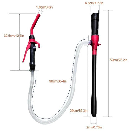 Portable Battery Operated Liquid Transfer Pump | Adjustable Flow Nozzle | Extra Long 3 FT Hose | High-Speed Performance | Compact Design | Ideal for Fuel, Water, and More | 2.2 Gallons per Minute