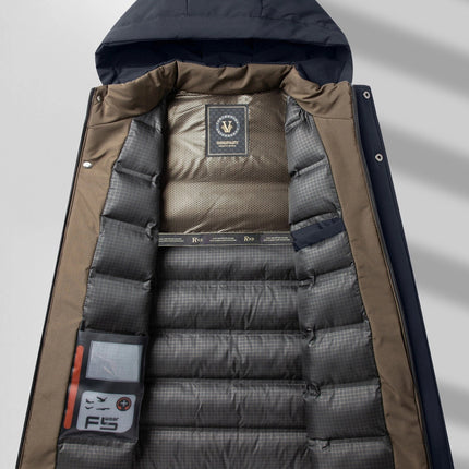Men's Waterproof Winter Jacket | Quilted Filling | Zipper Pockets | Breathable & Warm | Regular Fit | Puento Fortade