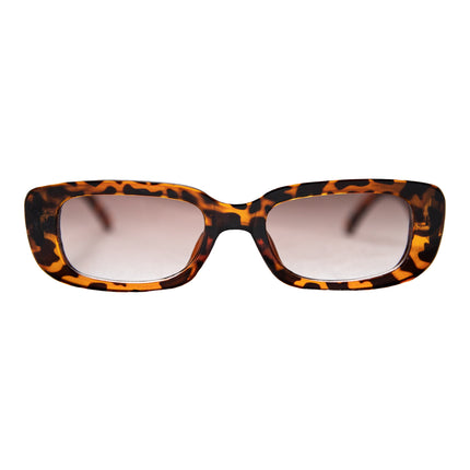 Faux Tortoise Frame Sunglasses | Brown Lenses | Retro 90s Inspired Capri Style