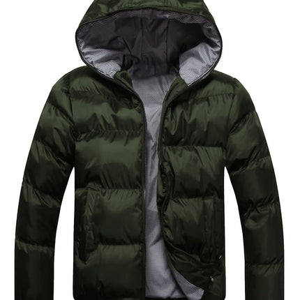 Puento Fortade | Men's Regular Fit Waterproof Winter Jacket | Quilted Filling | Zipper Pockets | Polyester with Down Filling | Breathable Comfort | Casual or Dressed-Up Look