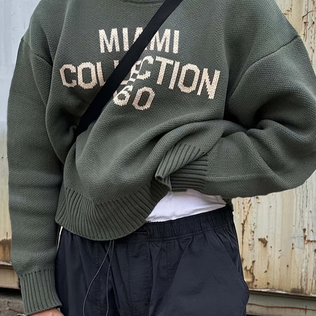 Loose Knit Pullover | Men's Oversized Sweater | Comfortable & Breathable | High-Quality Fabric | Casual & Contemporary Style | Versatile Wardrobe Staple | Multiple Colors Available