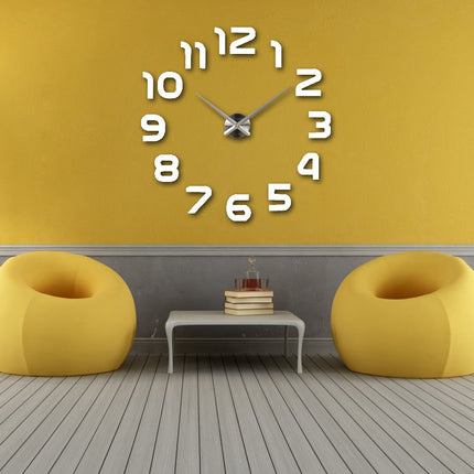 Acrylic 3D Wall Clock | Modern Quartz Design | 10 Colors | 3 Sizes | Artistic Home Decor | Bold Statement Timepiece