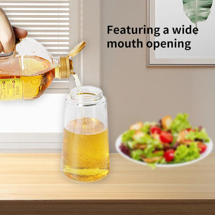 2-in-1 Oil and Vinegar Glass Dispenser Sprayer | BPA-Free | 10oz Capacity | Ergonomic Non-Slip Grip | Versatile for Cooking, Baking, Grilling | Efficient Oil Control | Dishwasher Safe