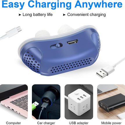 Micro CPAP | Travel-Friendly Sleep Solution | Anti-Snoring Device | Medical-Grade Silicone | Compact & Portable | Comfortable Nasal Fit | Whisper-Quiet Operation