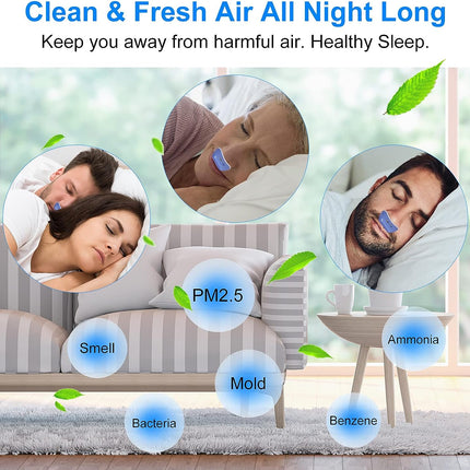 Micro CPAP | Travel-Friendly Sleep Solution | Anti-Snoring Device | Medical-Grade Silicone | Compact & Portable | Comfortable Nasal Fit | Whisper-Quiet Operation