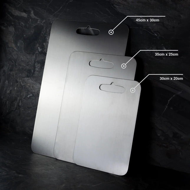 PureTitan™ Titanium Chopping Board | BPA-Free | Microplastics-Free | Antibacterial & Non-Porous | Durable Kitchen Essential | Easy to Clean