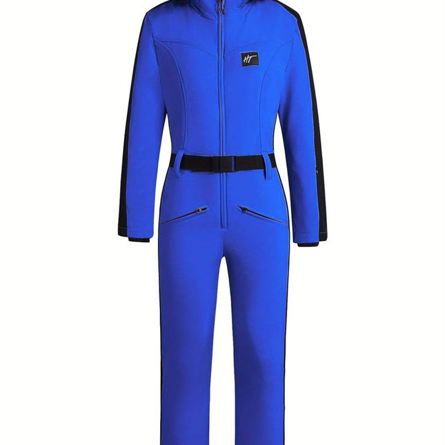 Women's Waterproof Ski & Snowboard Jumpsuit | Warm Lined with Belt | Essential Winter Gear by Nikcky