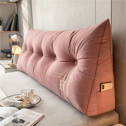 EmbraceNest Large Plush Support Pillow | Rectangular Design | Soft Eco-Friendly Fabric | Versatile Comfort | Ideal for Home Relaxation | 60x50x20 cm | High-Quality Cotton Plush | Premium PP Filling