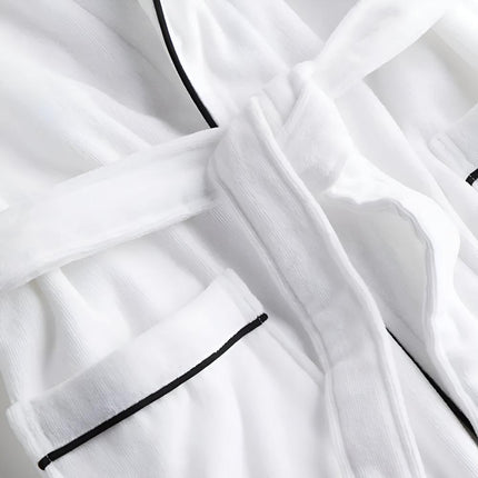 Unisex Cotton Short Sleeve Robe | Lightweight Double-Layer Gauze | Breathable & Soft | Machine Washable | Perfect for Lounging & Relaxation | Sizes M-XL | Ideal Gift for Special Occasions