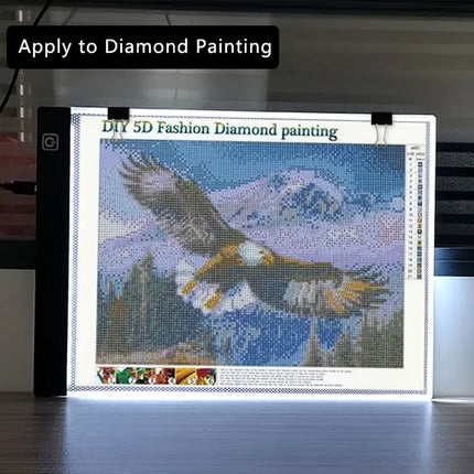 A3 A4 A5 Size LED Tracing Light Box | Portable USB-Powered Drawing Board | Dimmable Brightness Levels | Eye-Friendly Flicker-Free LED | Versatile for Art, Tattoo, Quilting, and Design Projects