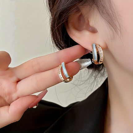 Elegant Zirconia Earrings | Timeless Korean-Inspired Design | Durable & Lightweight | Perfect for Casual or Chic Occasions | Gift-Ready