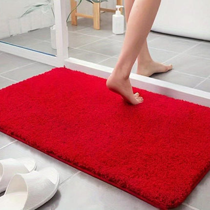 LuxaMat | Geometric Soft Padded Bath Mat | Non-Slip | Super Absorbent Plush Design | 100% Polyester | Elegant Bathroom Comfort | Safety PVC Backing | Multiple Sizes Available