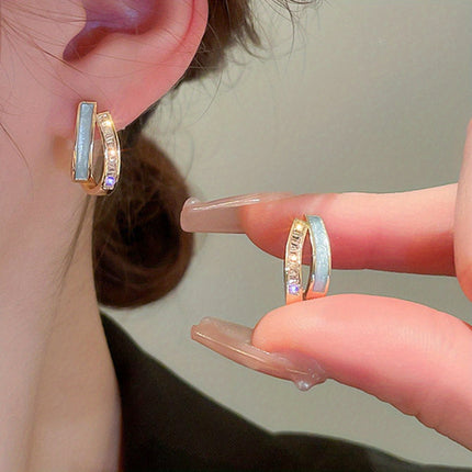 Elegant Zirconia Earrings | Timeless Korean-Inspired Design | Durable & Lightweight | Perfect for Casual or Chic Occasions | Gift-Ready