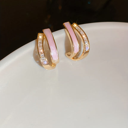Elegant Zirconia Earrings | Timeless Korean-Inspired Design | Durable & Lightweight | Perfect for Casual or Chic Occasions | Gift-Ready