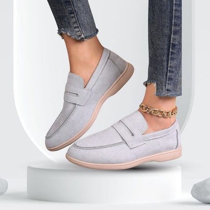 AURORA | Women's Suede Slip-On Loafers | All-Day Comfort | Versatile Style | Breathable Fit