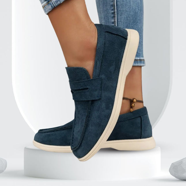 AURORA | Women's Suede Slip-On Loafers | All-Day Comfort | Versatile Style | Breathable Fit