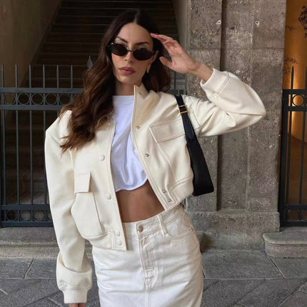 Belle Couture | Women's Zip-Up Outerwear | Regular Fit | Timeless Design | Ribbed Cuffs & Hem | Multiple Colors Available | Chic Detail