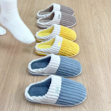 Men's Slippers | Warm Thick Lining - Machine Washable - Versatile Colors - Waterproof Sole