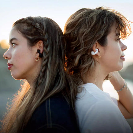 AquaHarmony | Waterproof Bluetooth Wireless Earbuds | Ultra Bass with Hearing Protection | IP68 Shower Safe | 24+ Hrs Listening | Bluetooth 5.0 | Clip-On Design | Black or White