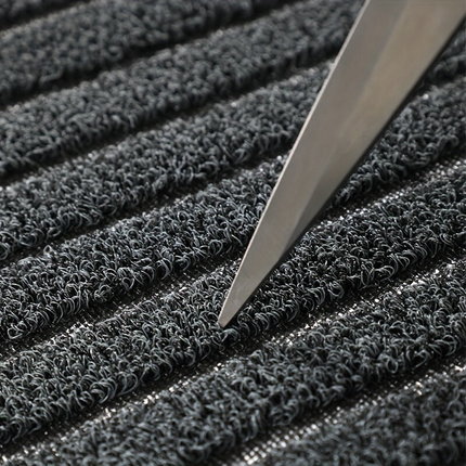 All-Season Durable Striped Doormat | Non-Slip PVC Backing | Stain & Fade Resistant | Low Profile for Indoor & Outdoor Use | Weatherproof Floor Mat 60x90cm