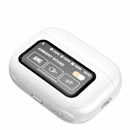Wings Noise Cancelling Touch Screen Earbuds | Bluetooth 5.4 Wireless | Built-in Speaker | IPX4 Waterproof | Spatial Audio | Lanyard Holes | Dual Ear Call Reduction | Ergonomic Design | Up to 15m Range