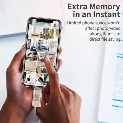 USB Flash Drive | Storage Expansion for iPhone, iPad, Android Smartphones | Multi-Device Compatibility | USB 3.0 & Lightning Connectors | Encrypted File Protection | 8-64GB Options
